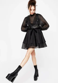 Morose Layered Frill Mini Dress