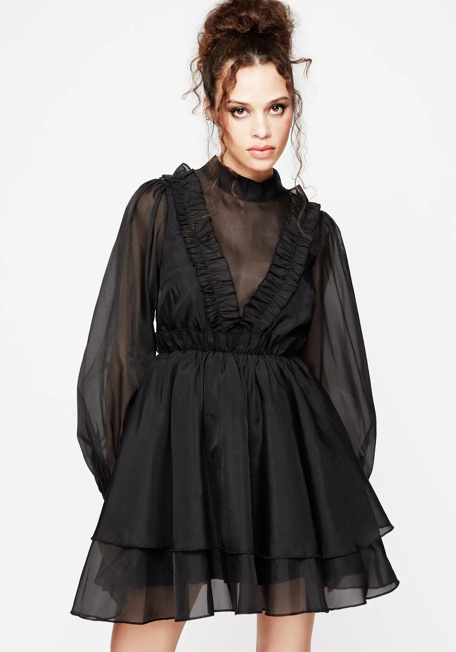Morose Layered Frill Mini Dress