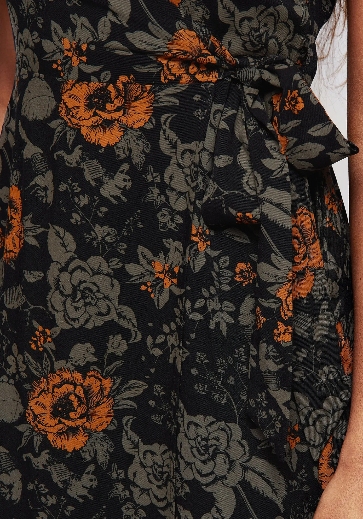 Mortify Floral Print Mini Wrap Dress