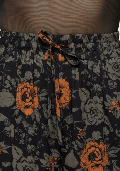 Mortify Floral Print Wide Leg Trousers