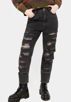 Mortmoth Destroyed Mom Jeans