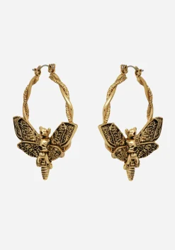 Mortmoth Hoop Earring - Gold