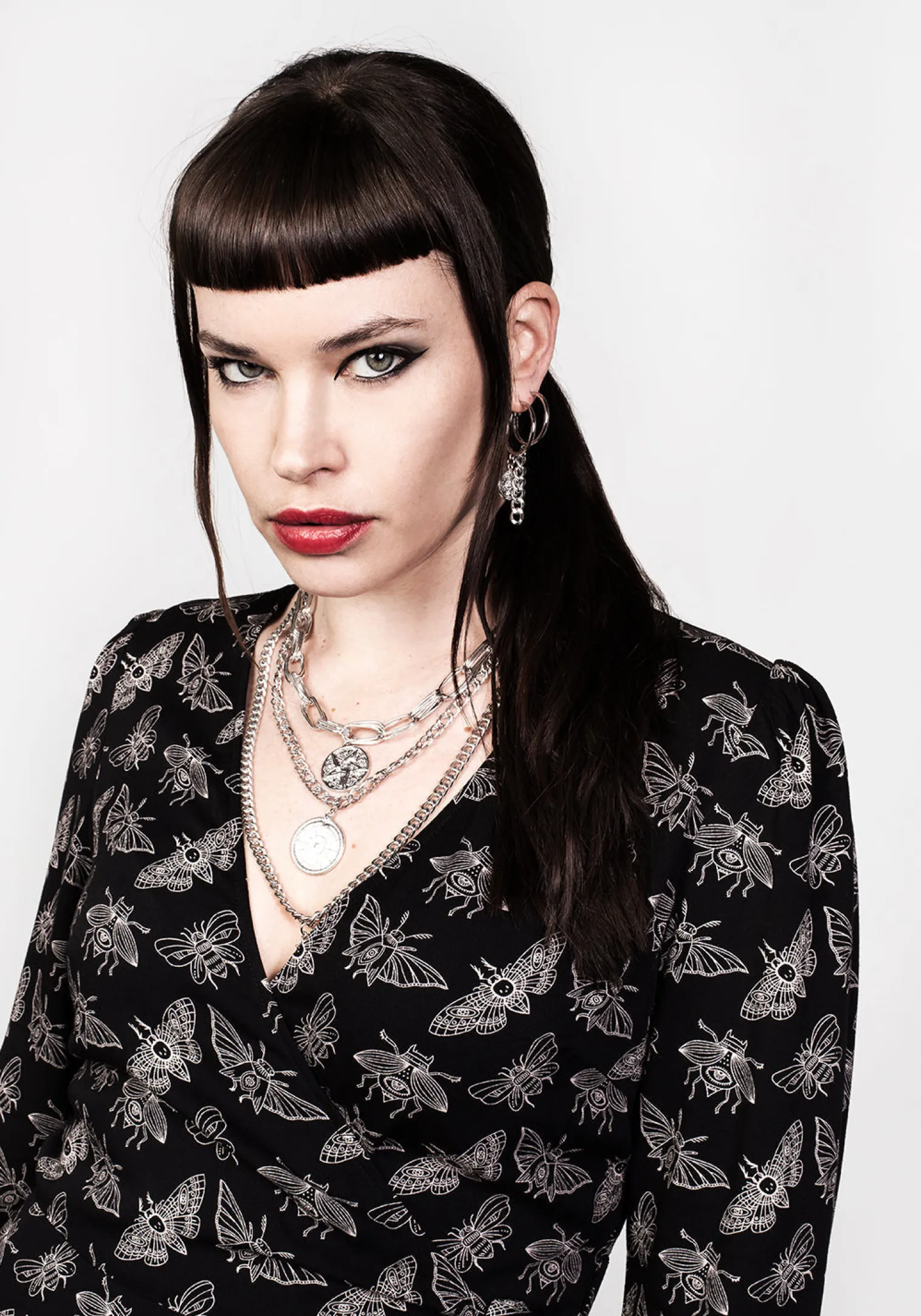 Mortmoth Wrap Mini Dress