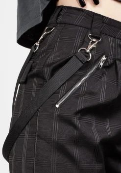 Mosh Strap Detail Trousers