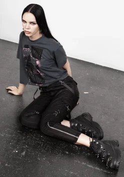 Mosh Strap Detail Trousers