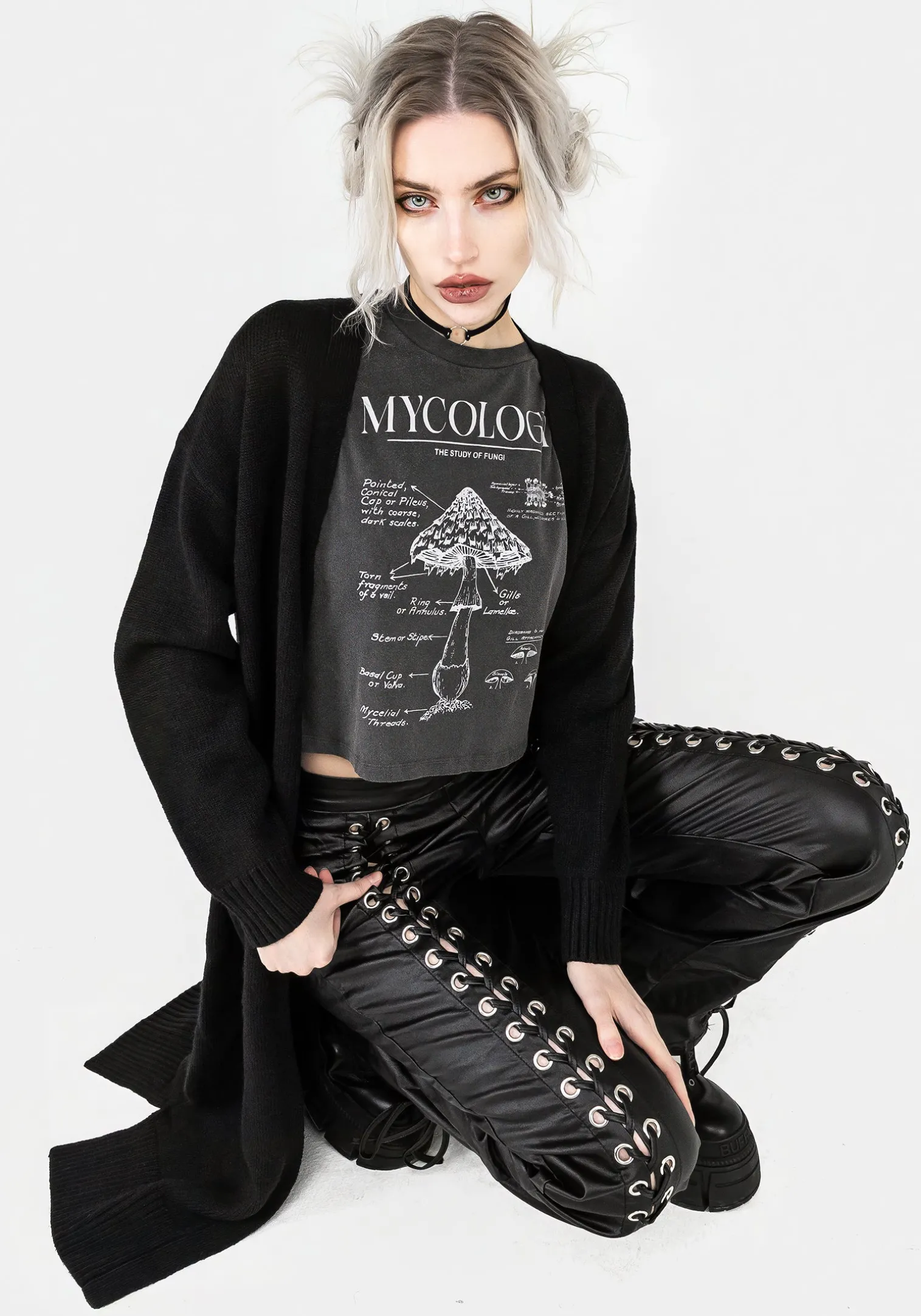 Mycology Boxy Crop T-shirt