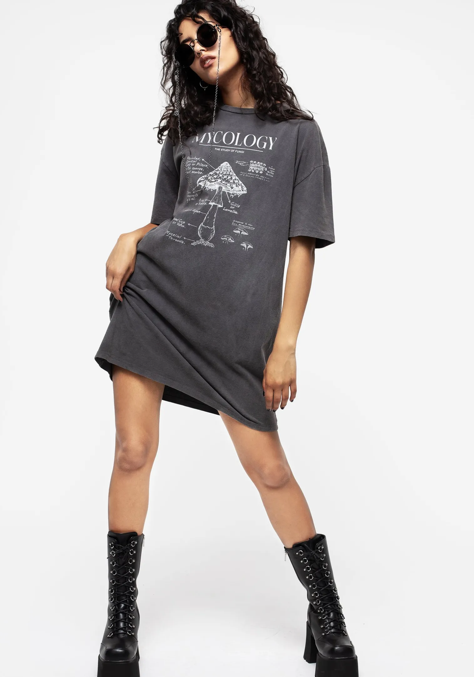 Mycology Graphic Print Tee Dress