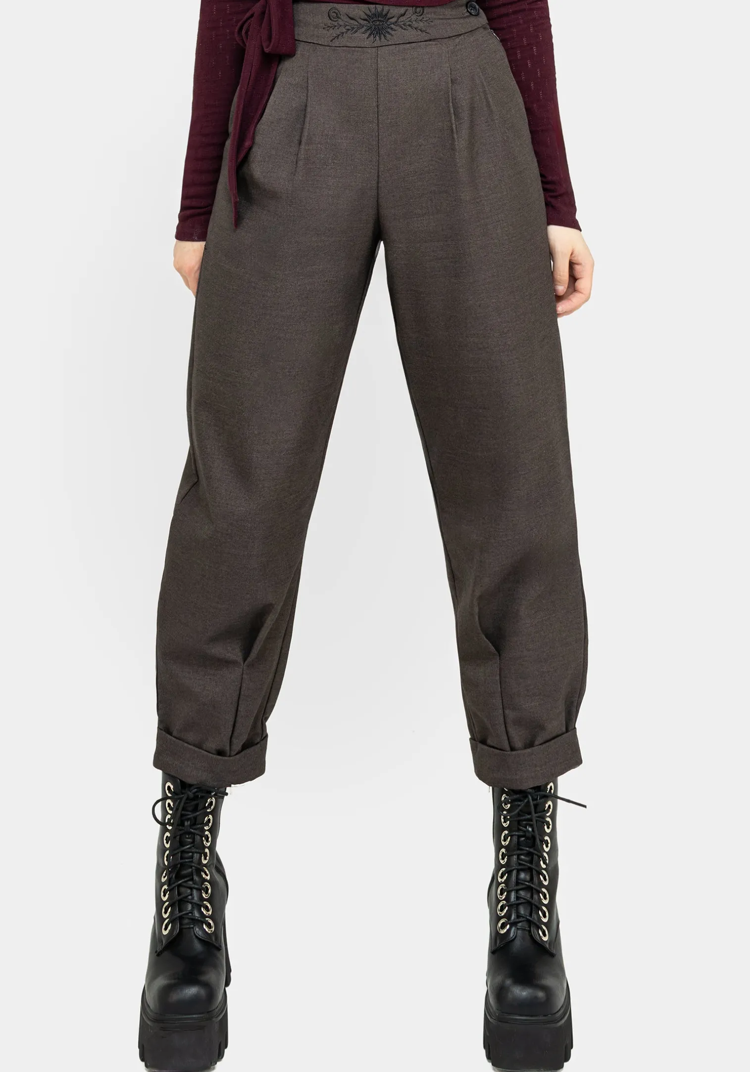 Mystic Embroidered Balloon Trousers