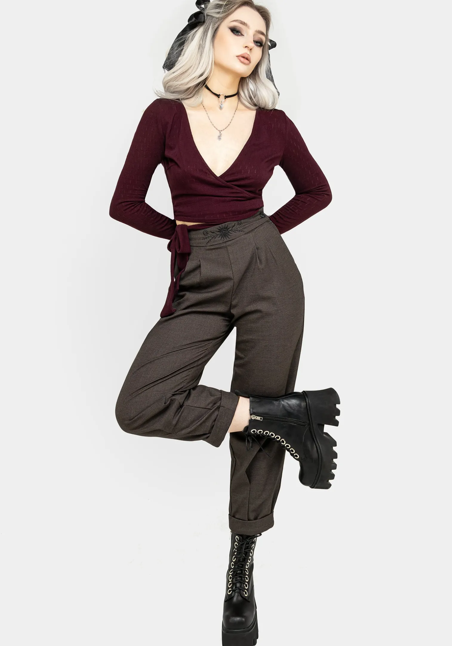 Mystic Embroidered Balloon Trousers