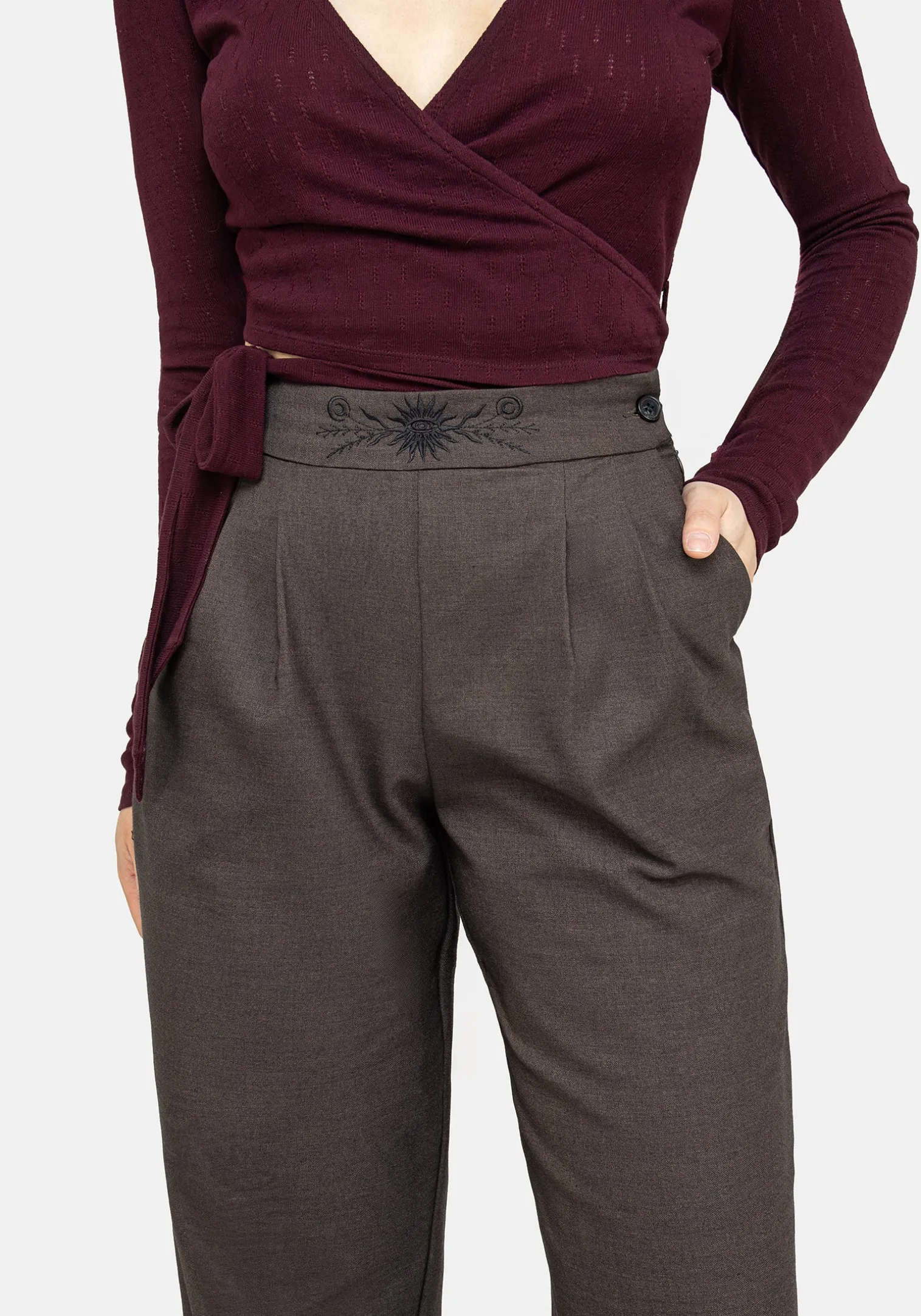 Mystic Embroidered Balloon Trousers