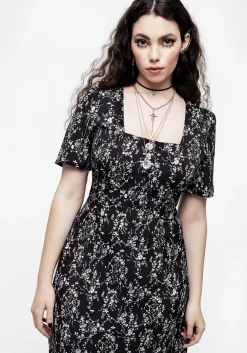 Naomi Floral Square Neck Midaxi Dress