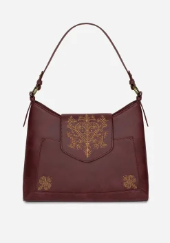 Neriene Embroidered Slouchy Shoulder Bag