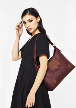 Neriene Embroidered Slouchy Shoulder Bag