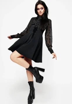 Nessa Lace Up Mini Dress