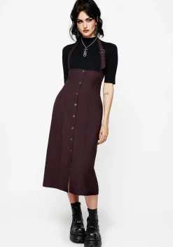 New Age Halter Neck Pinafore Midi Dress