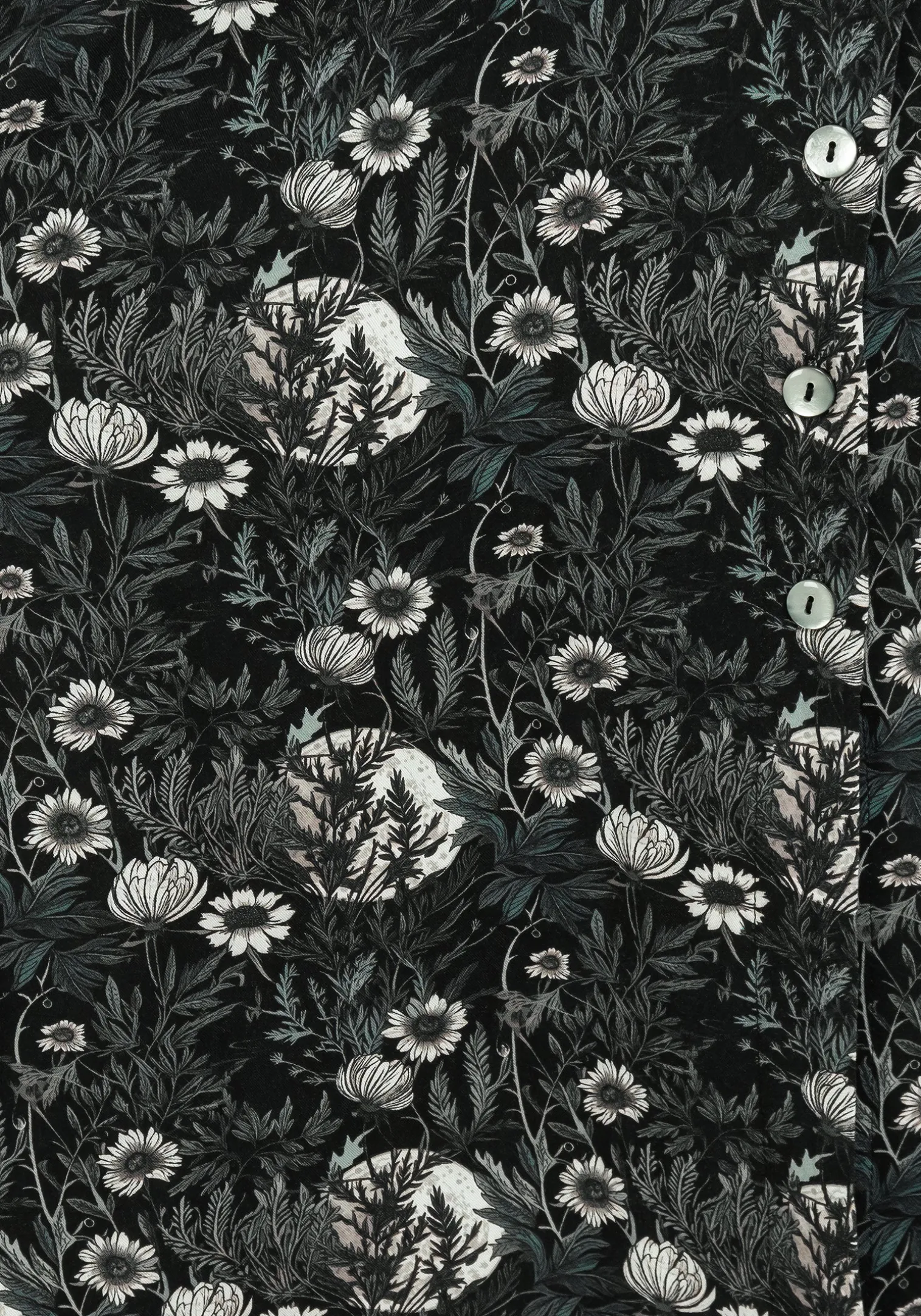 Nightbloom Button Up Midi Dress