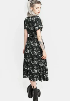 Nightbloom Button Up Midi Dress