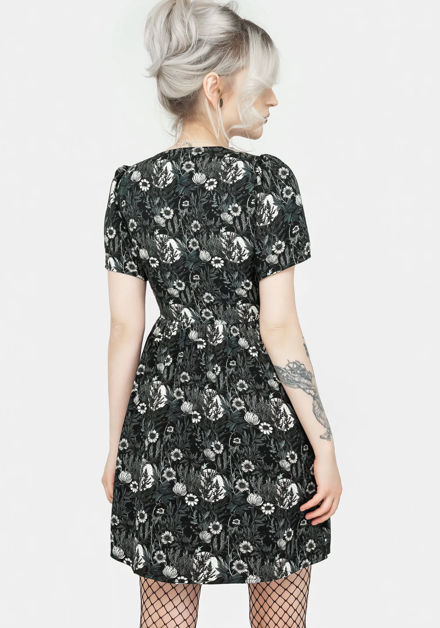 Nightbloom Collared Mini Dress