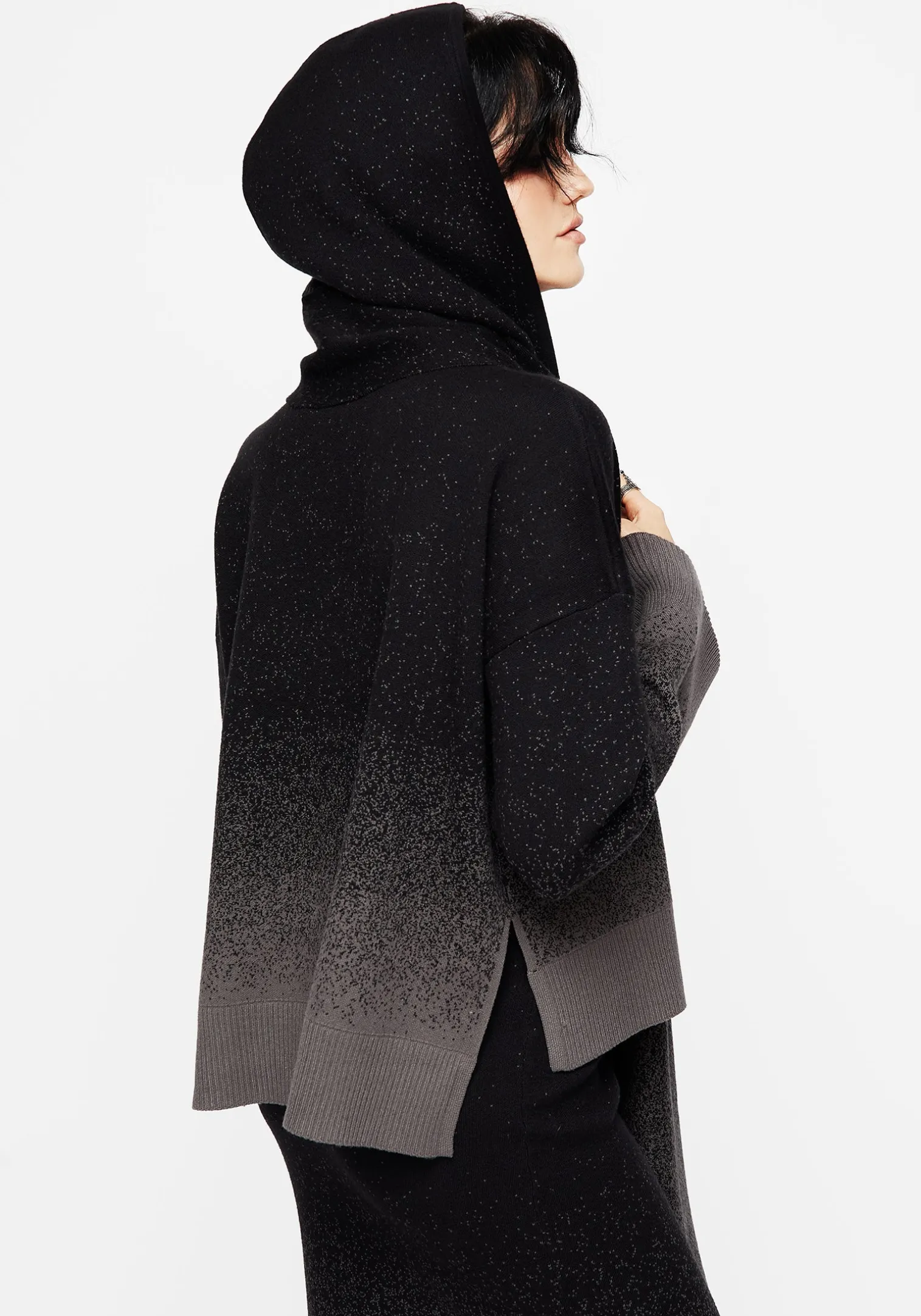 Nightjar Ombre Knit Hooded Scarf
