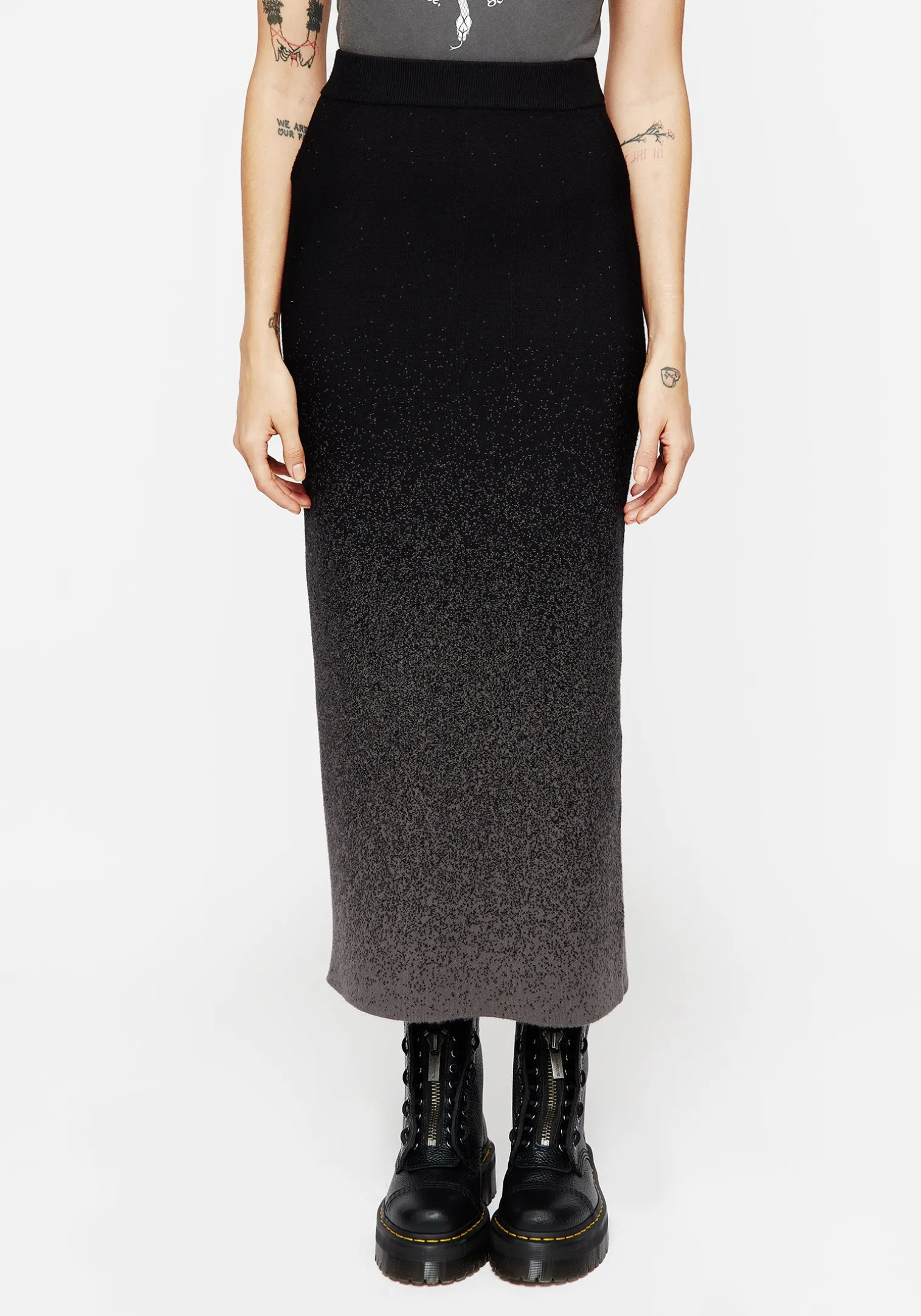 Nightjar Ombre Knit Mermaid Maxi Skirt