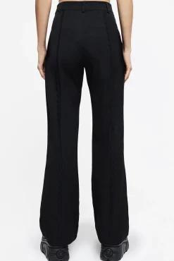 Nightlife Lace Trim Flared Trousers
