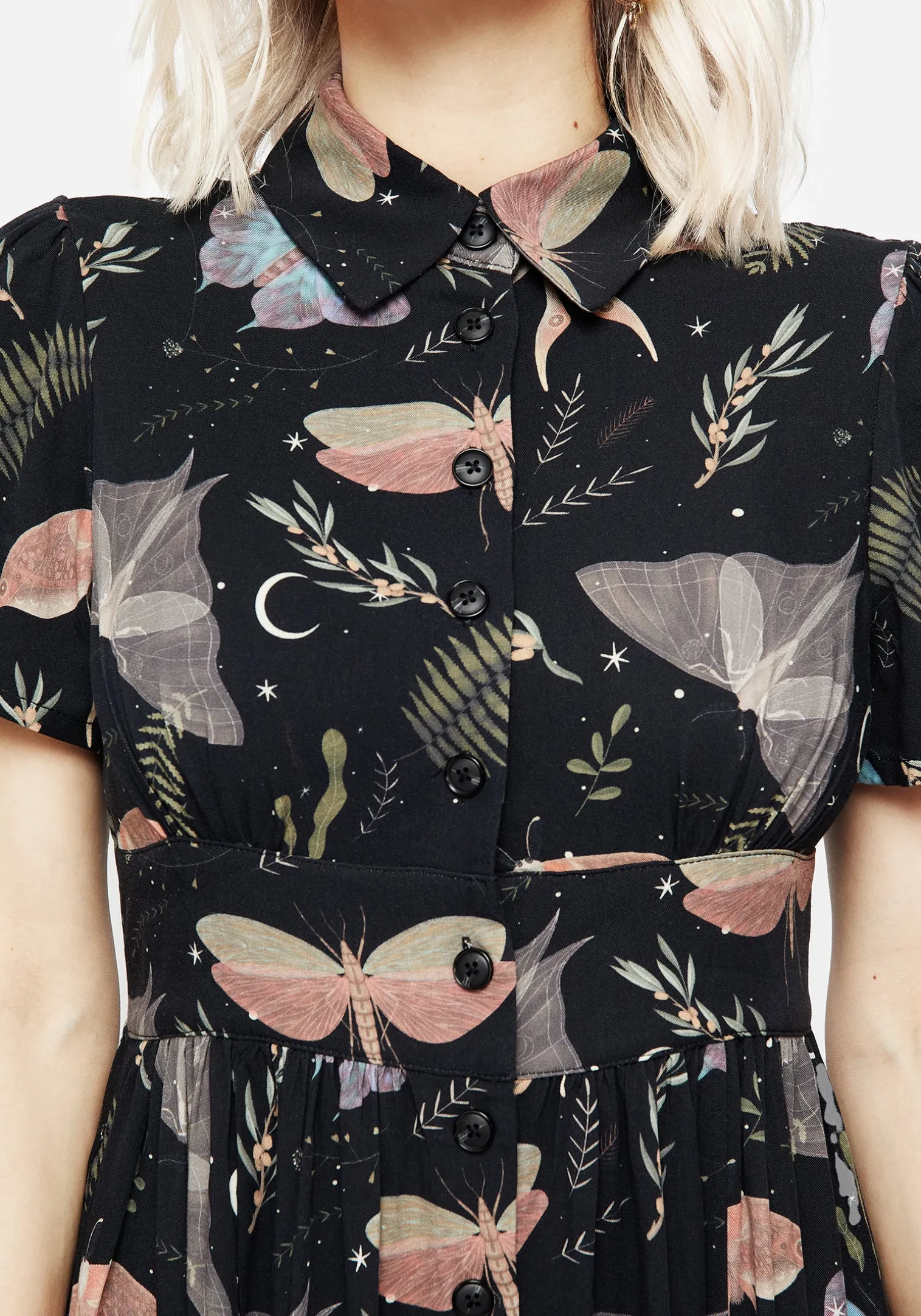 Nightmoth Midi Shirt Dress