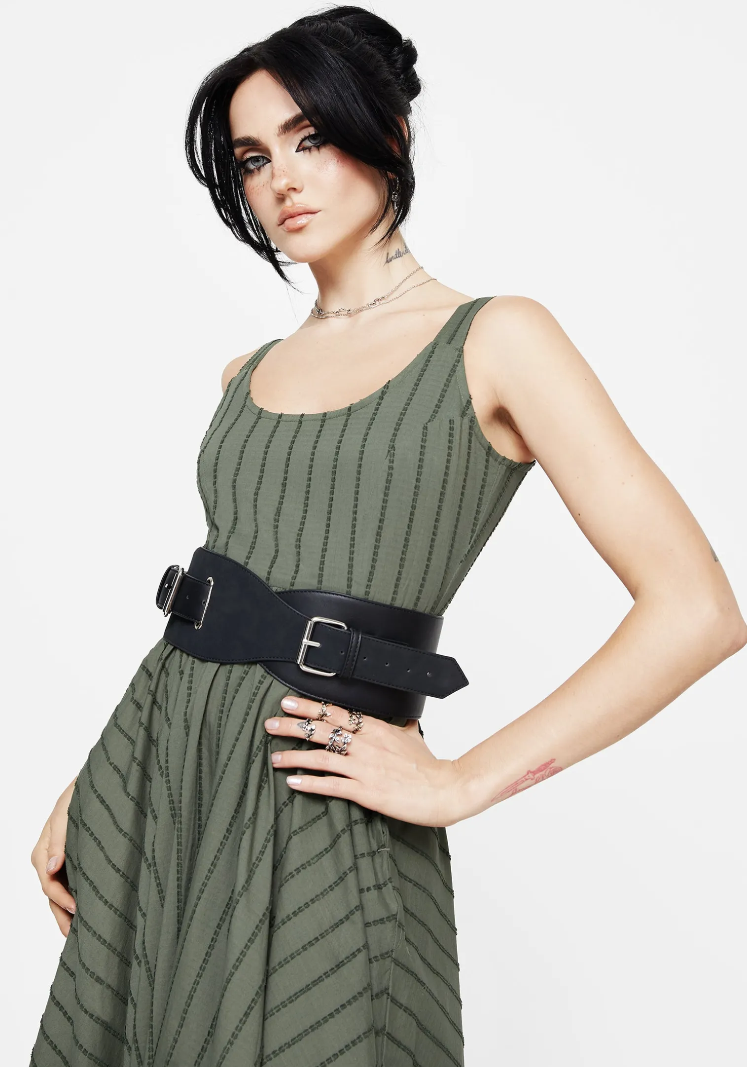 Nyx Faux Suede Leather Waist Belt