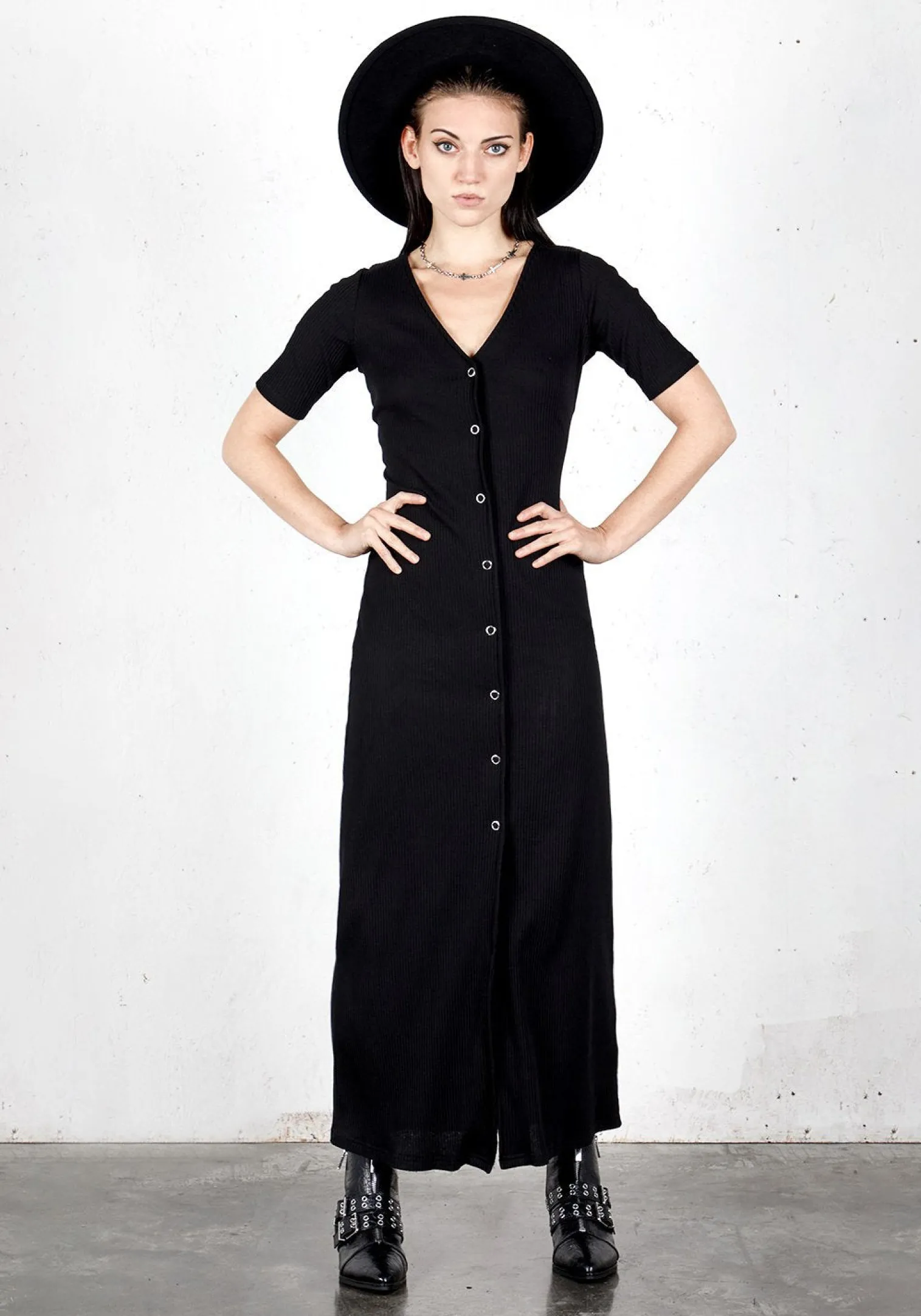 Obsidian Jersey Dress