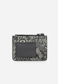 Oculomancy Floral Damask Print Card Holder