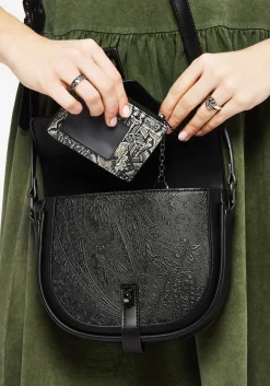 Oculomancy Floral Damask Print Card Holder