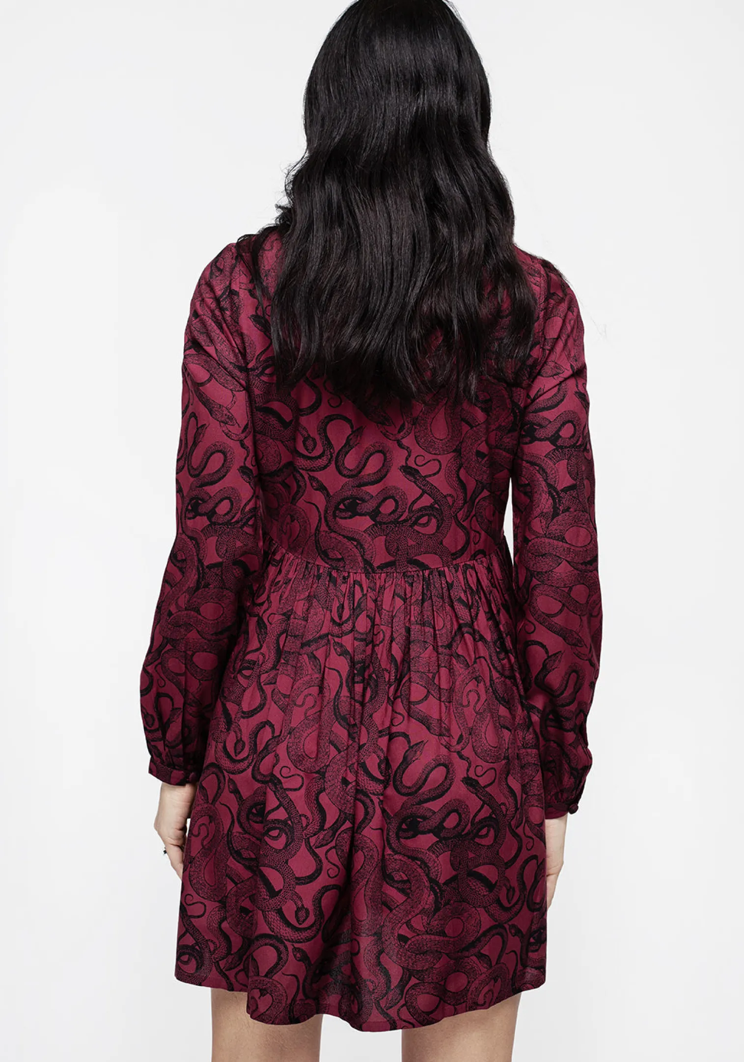 Ophidia Snakes Print Mini Dress - Red