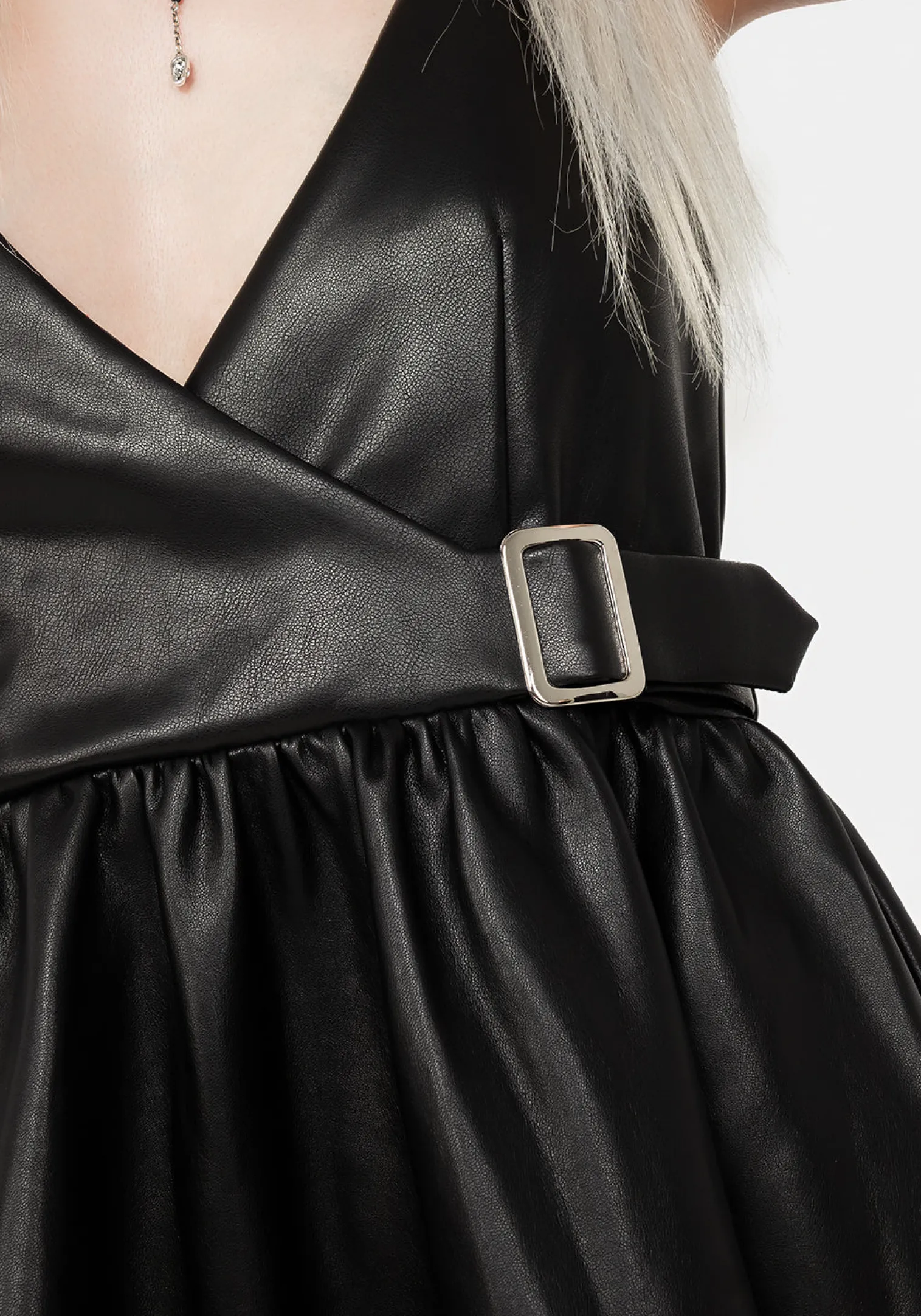 Opium Faux Leather Mini Dress