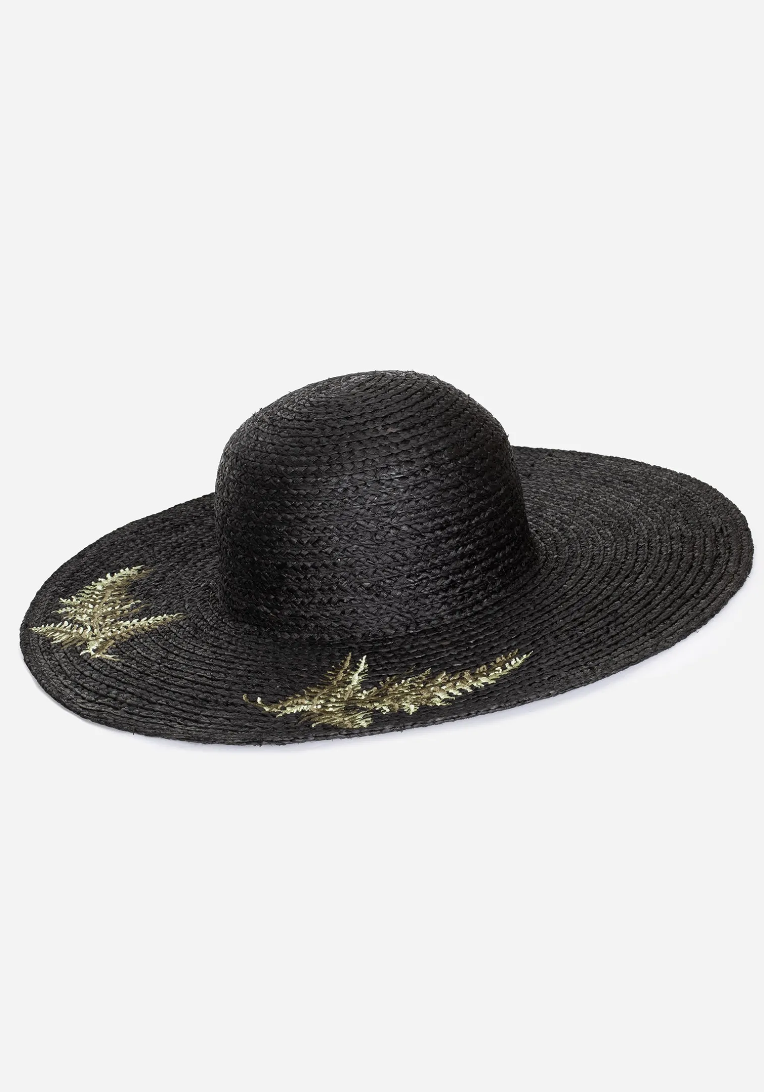 Osmunda Fern Embroidered Sun Hat