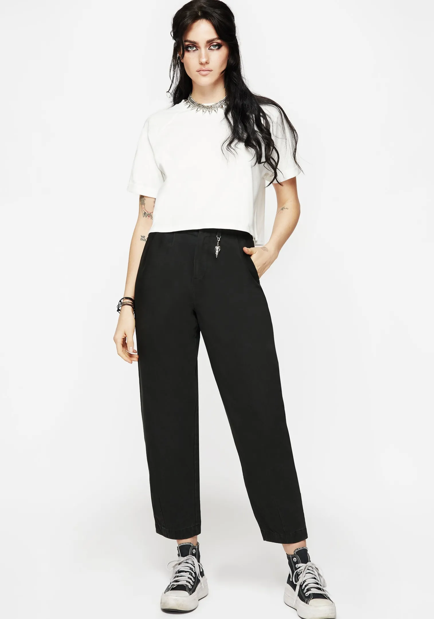 Osteomancy Washed Cotton Tapered Trousers