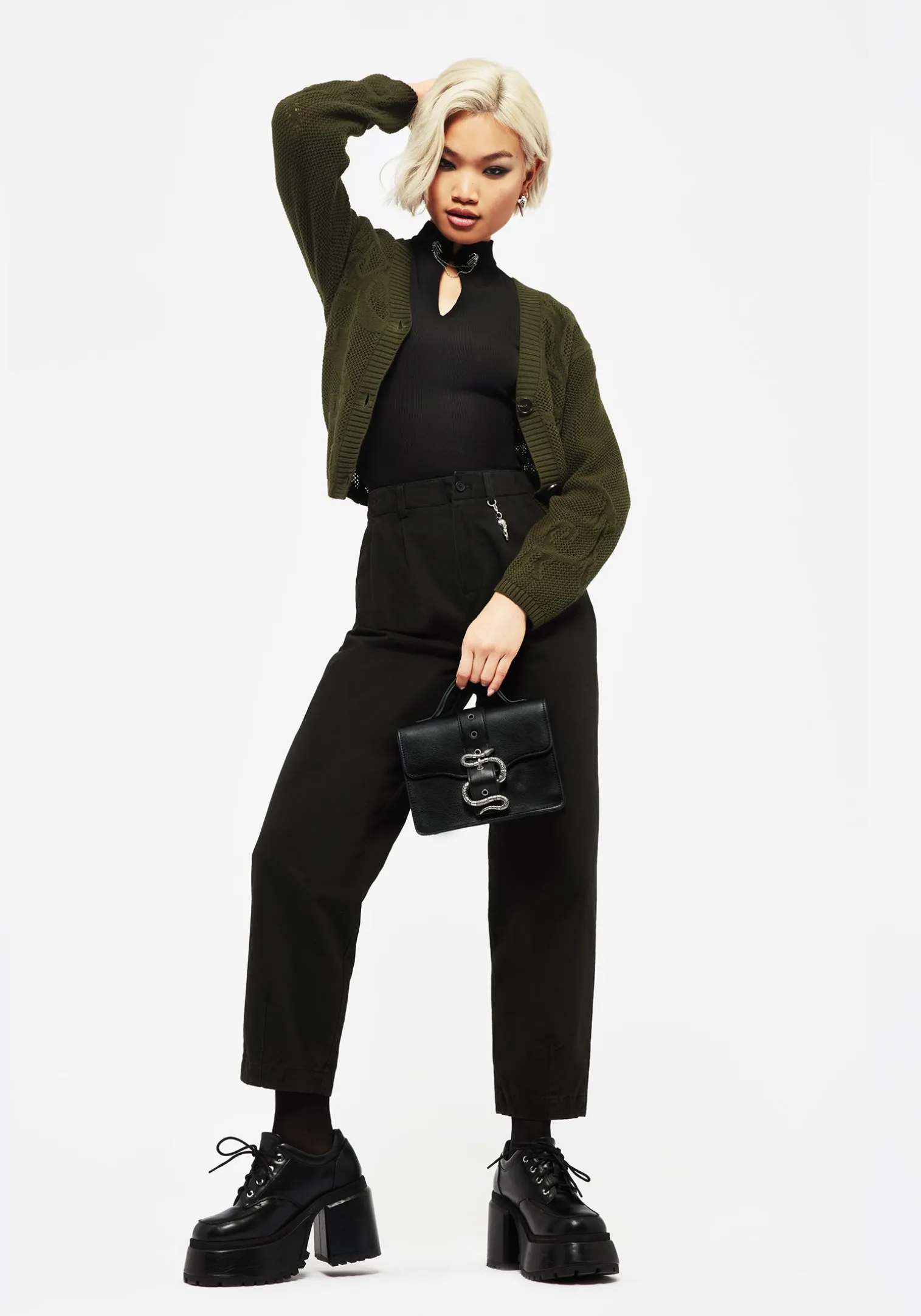 Osteomancy Washed Cotton Tapered Trousers