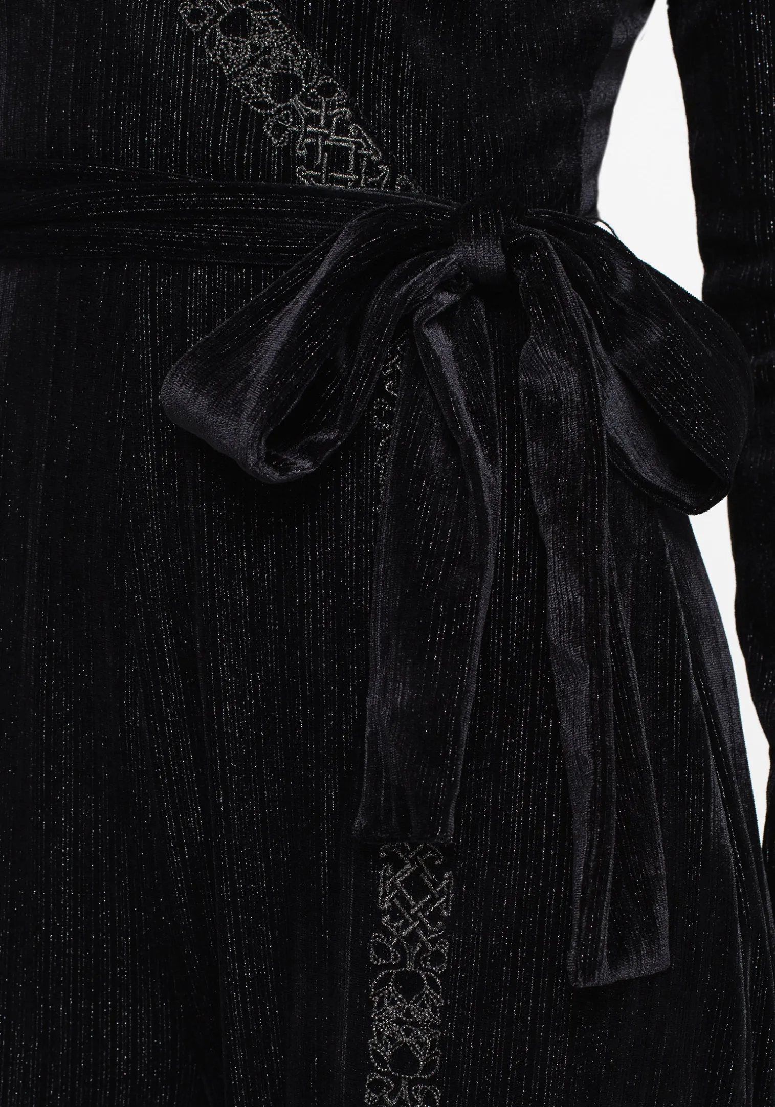 Otherworld Embroidered Faux Wrap Jumpsuit