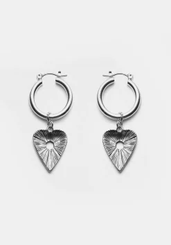 Ouija Planchette Hoop Earrings