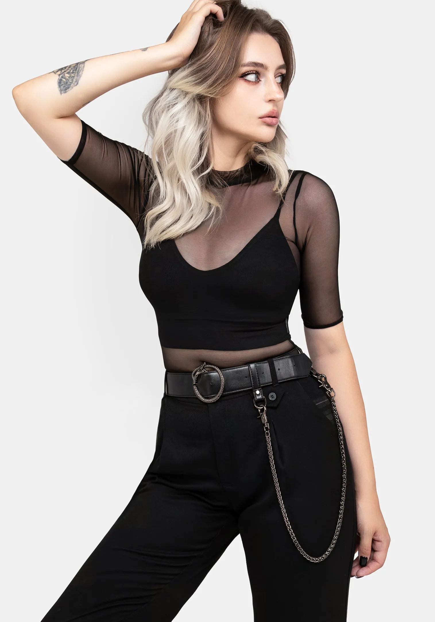 Ouroboros Snake Buckle Chain Belt