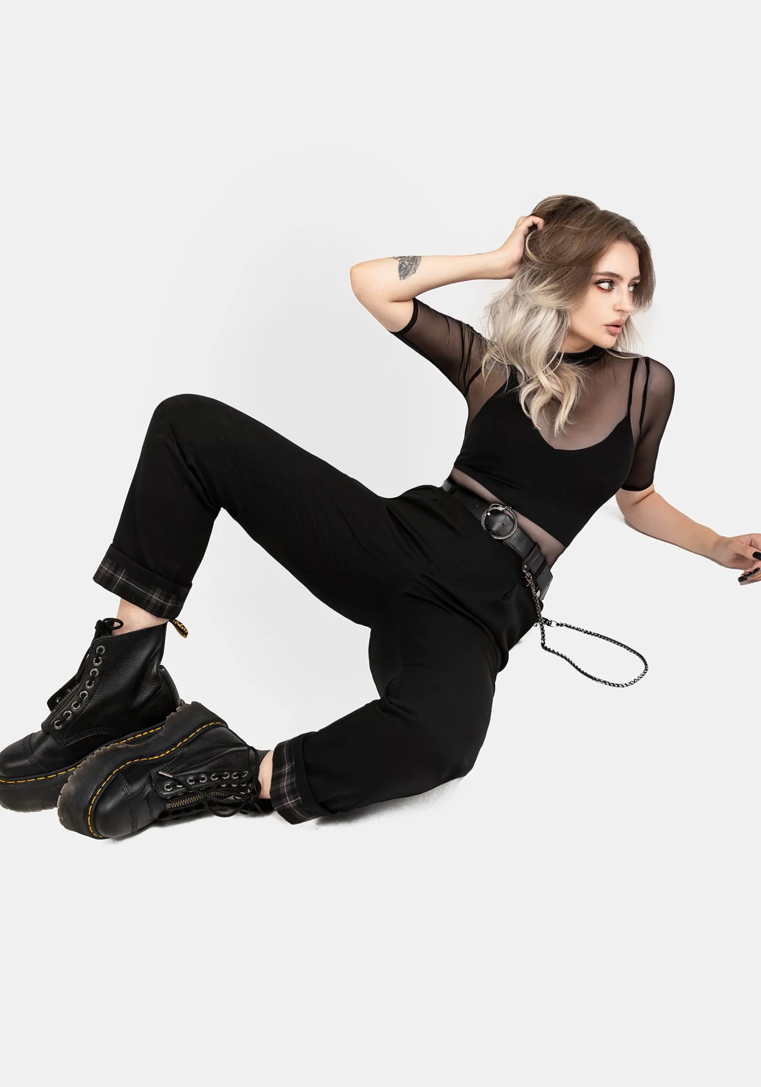 Ouroboros Snake Buckle Chain Belt
