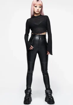 Outlaw PU Biker Chain Leggings