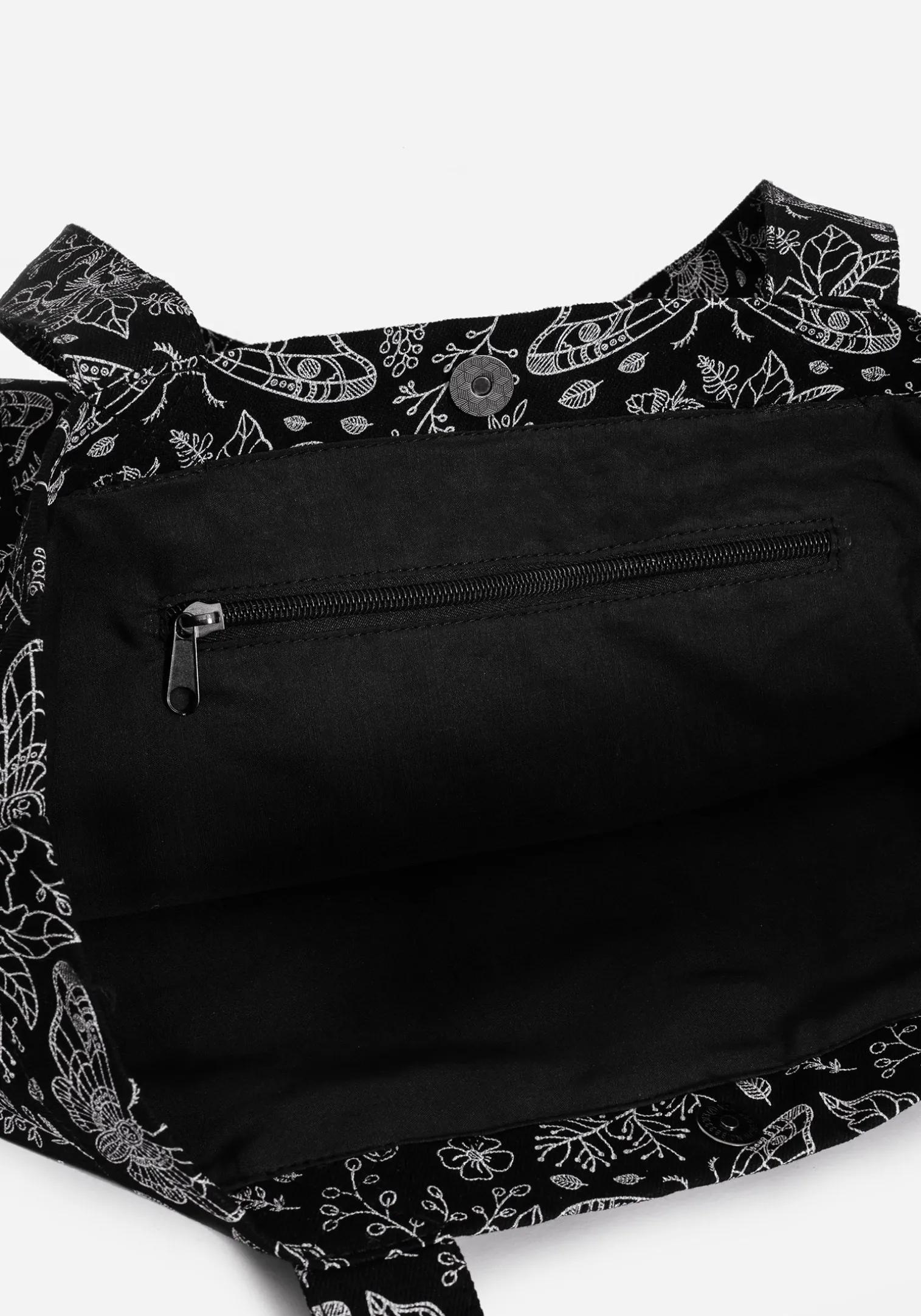 Papillion Denim Tote Bag