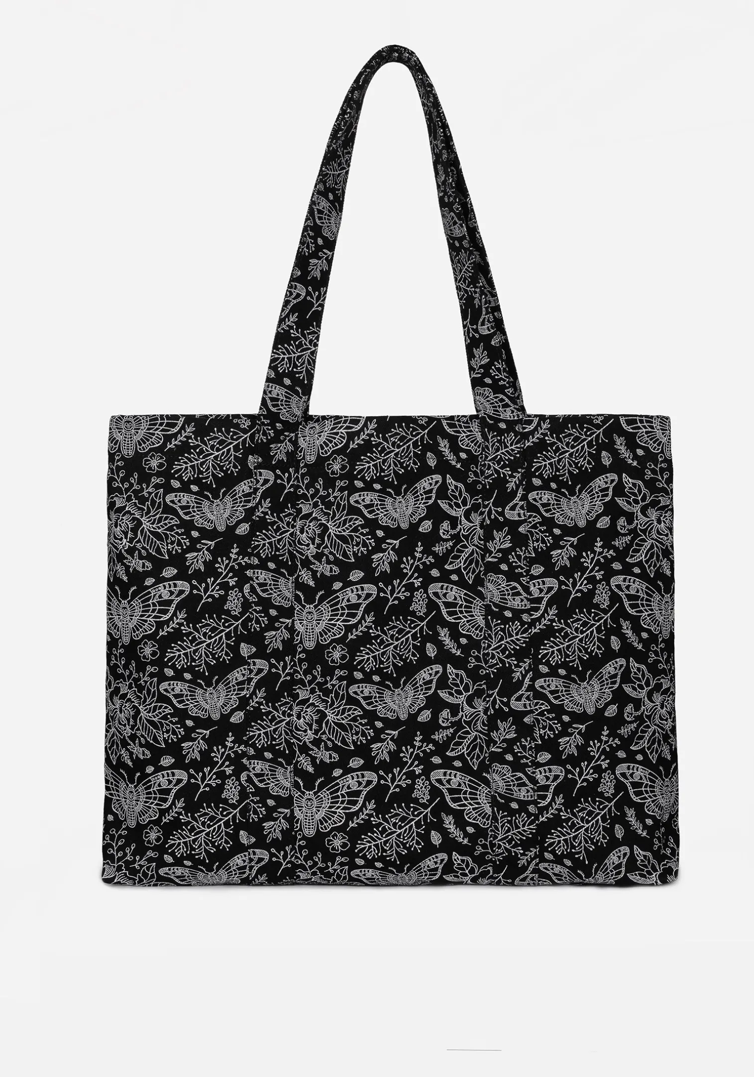 Papillion Denim Tote Bag