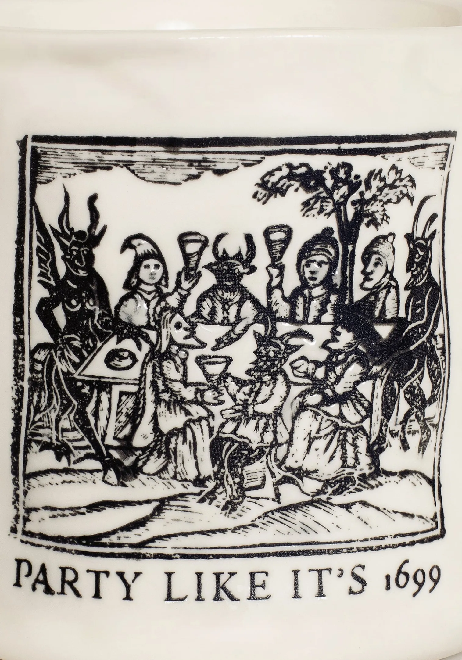 Party Woodcut Mug
