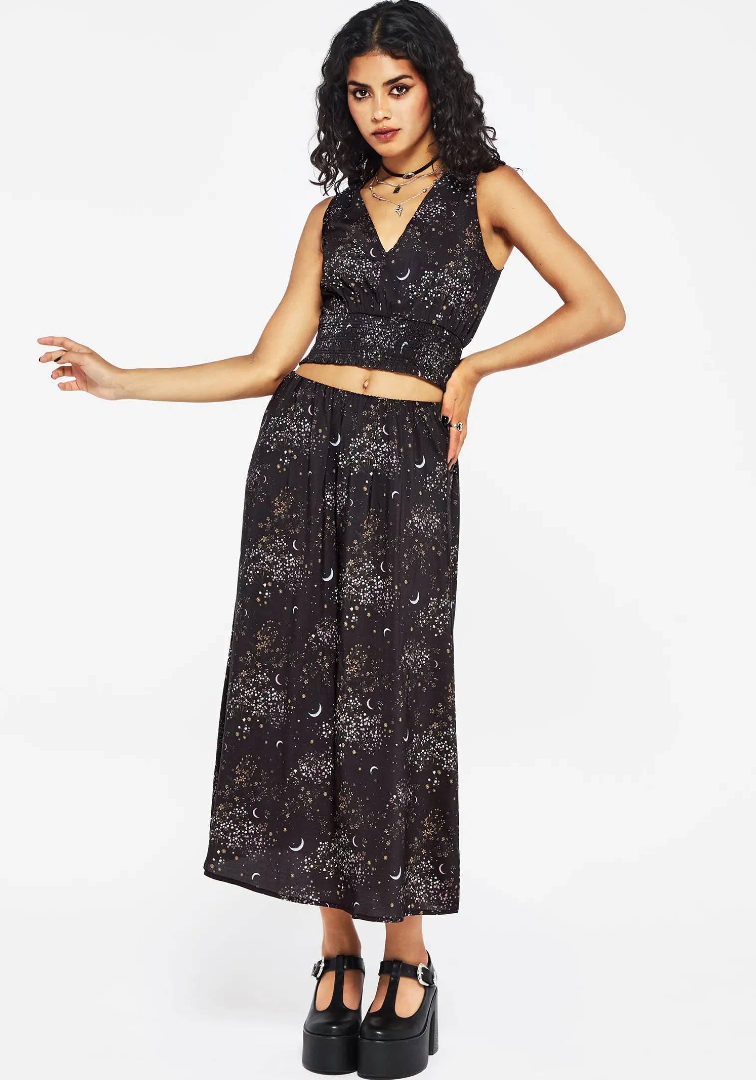 Peaseblossom Celestial Midi Skirt
