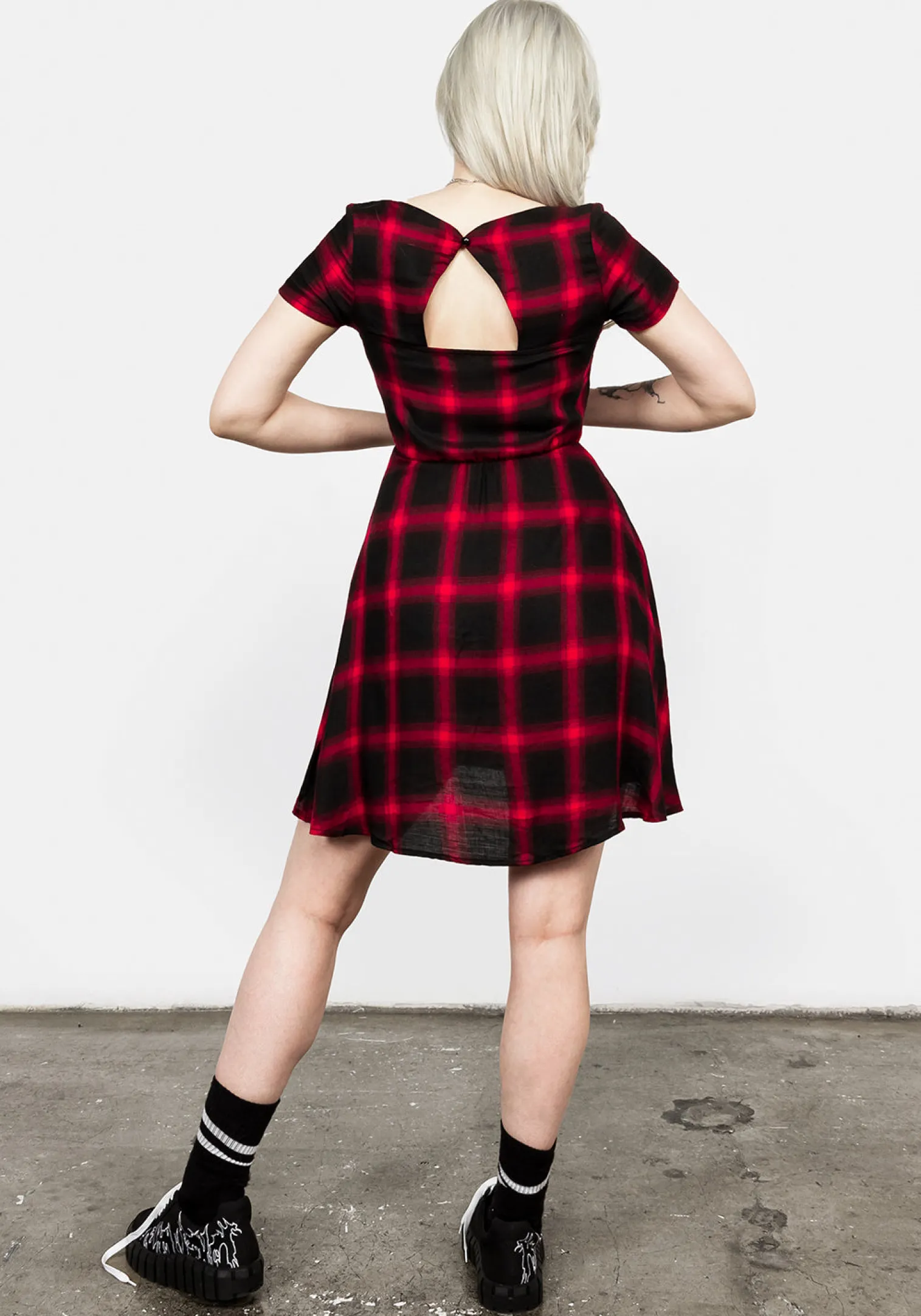 Pennyroyal Red Check Dress