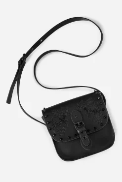 Penumbra Embroidered Mini Satchel Bag