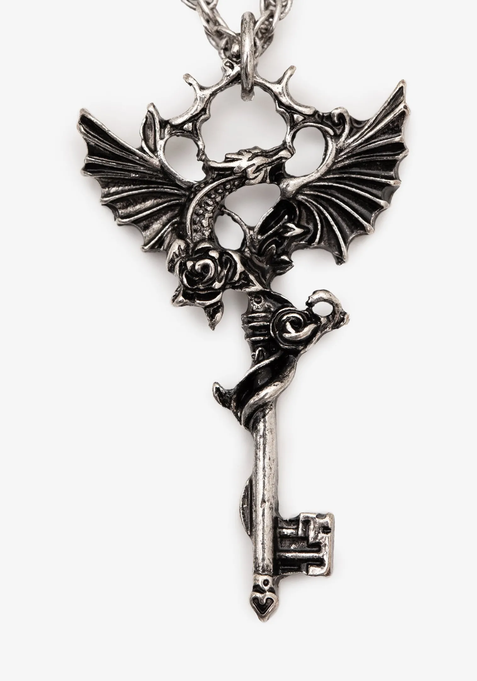 Petra Dragon Key Layered Necklace