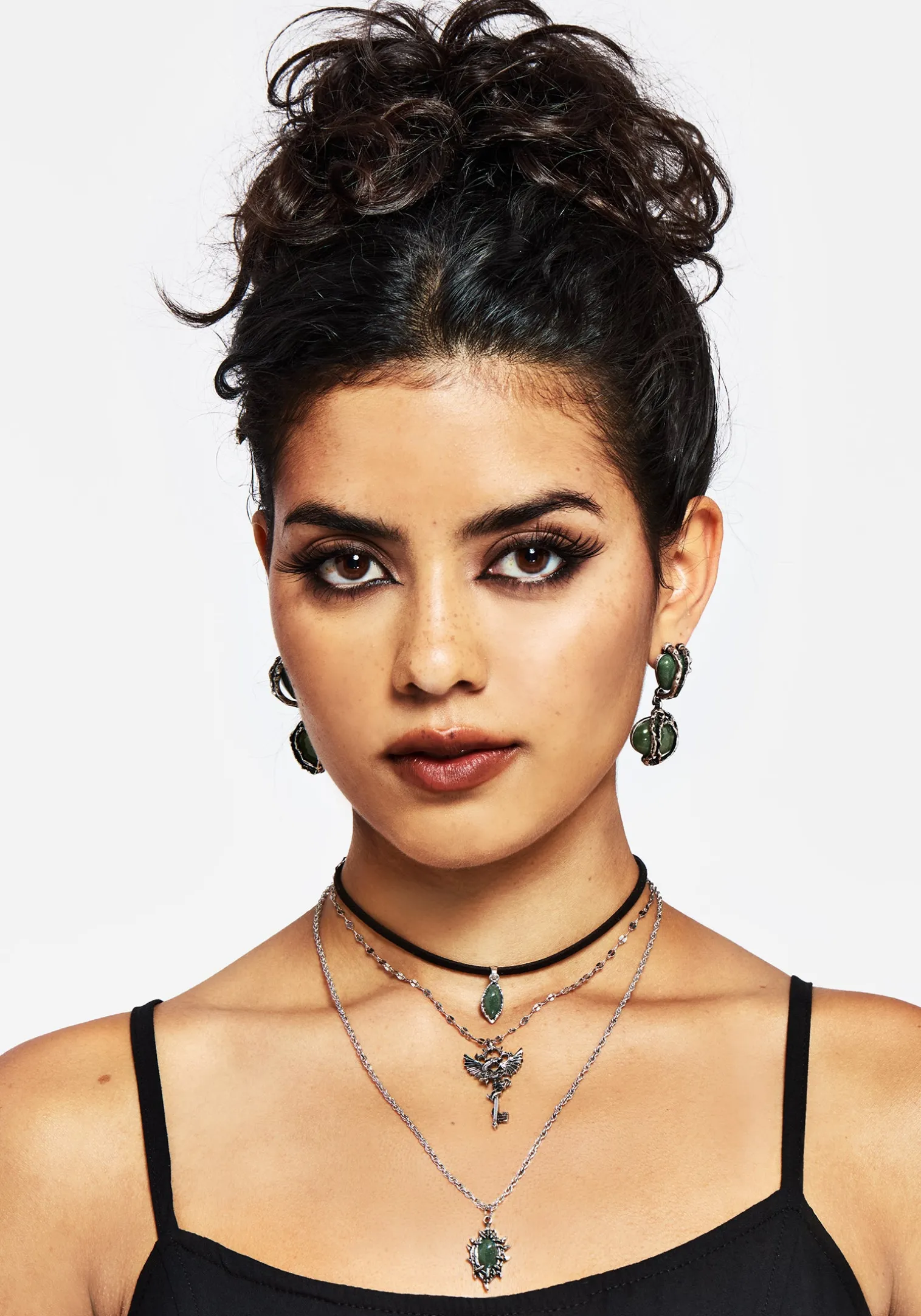 Petra Dragon Key Layered Necklace