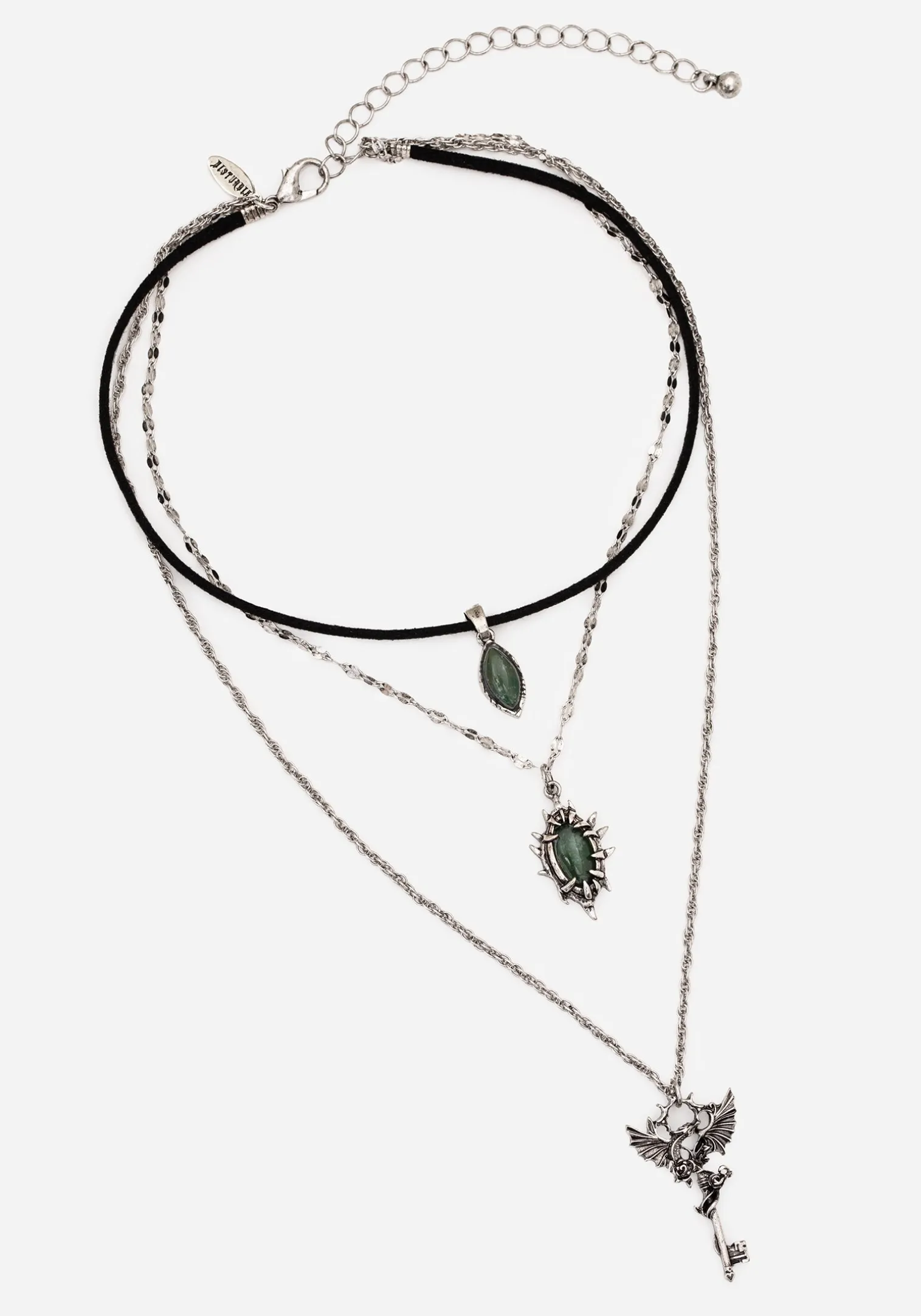 Petra Dragon Key Layered Necklace