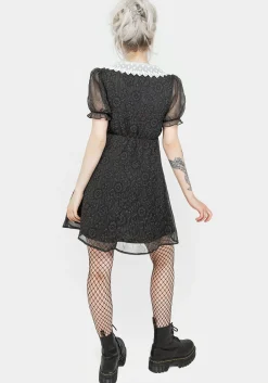 Phantasma Lace Collar Mini Dress